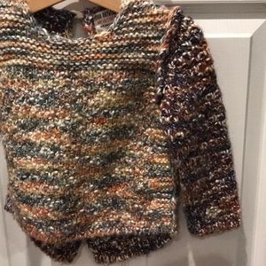 Zara Baby Girl Multicolored Knit Sweater 18-24 M